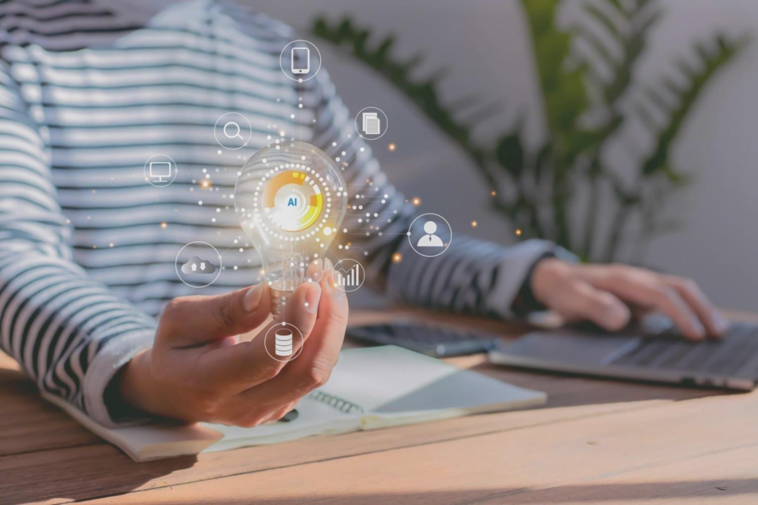 Participant engagé dans un parcours d'apprentissage progressif en IA